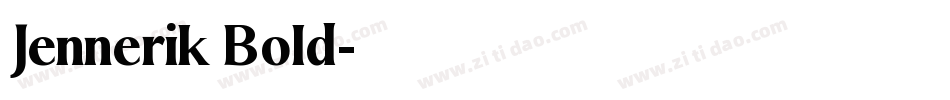 Jennerik Bold字体转换